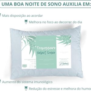 Travesseiro Luxo Fibra Siliconada Antialérgica 50x70cm